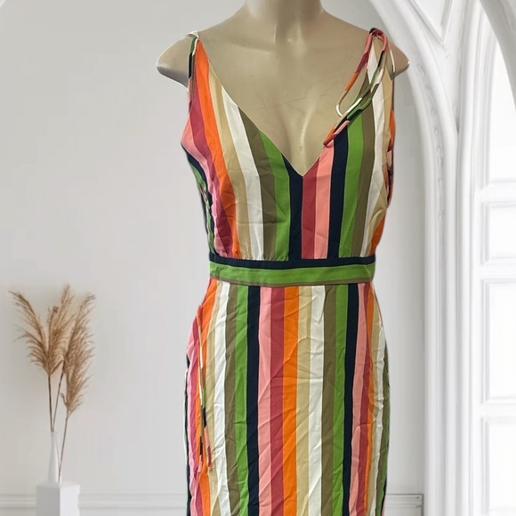 Gianni Bini Red Pink Sundress Sleeveless V-Neck - Picture 2 of 9